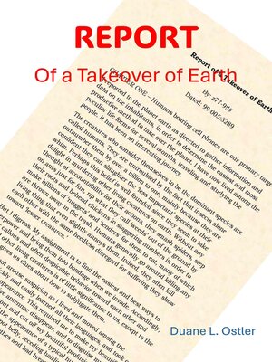 cover image of Report of a Takeover of Earth